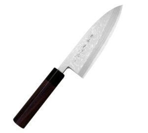 Hideo Kitaoka Shirogami Satin Nóż Deba 16,5 cm