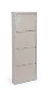 Szafka na buty Eyvin taupe 50x15x139,3cm stal proszkowo epoksydowana Bizzotto