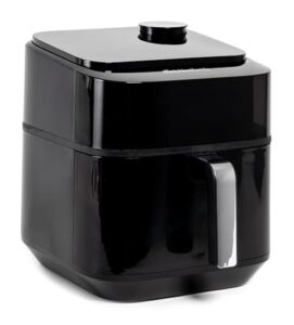 Frytkownica Melchioni Family z miękką parą, podwójna rezystancja, pojemność 6,5 l, cyfrowy wyświetlacz i 8 zaprogramowanych programów, cicha, regulowana temperatura 80-200°C, timer 60 min,