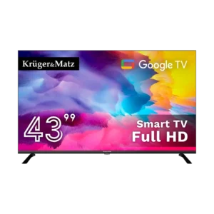 Kruger&Matz 43″ FHD Google TV DVB-T2/S2/T/C H.265 HEVC