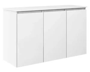 DUŻA KOMODA Z SZUFLADAMI BIAŁA K1 120X75X45 CM BEZUCHWYTOWA SALON SYPIALNIA