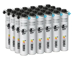 Pianka PUR do ociepleń izolacji + 48 dysz do natrysku 850ml Fome Flex x 24