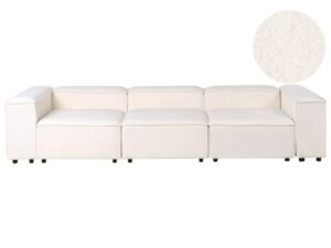 Sofa modułowa dla 3 osób ARDAL Boucle Złamana biel