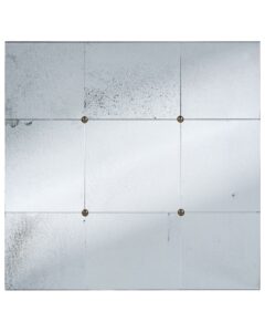 Lustro ścienne RIMONT 80 cm 80 cm Szkło Czarny