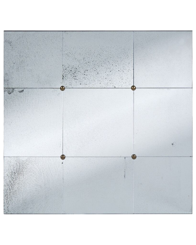 Lustro ścienne RIMONT 80 cm 80 cm Szkło Czarny