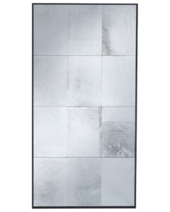 Lustro ścienne CALMONT 60 cm 120 cm Szkło Czarny