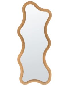Lustro ścienne COMBRE 61 cm 170 cm Jasnobrązowy LED