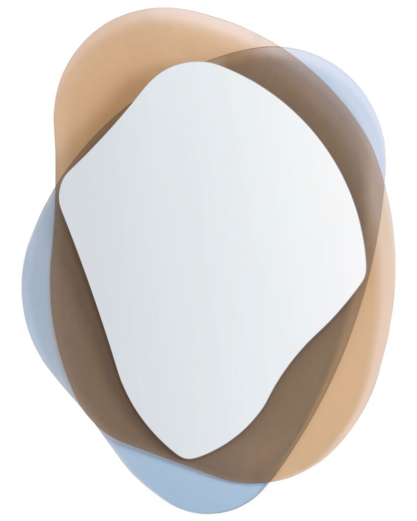 Lustro ścienne CHARLIEU 61 cm 79 cm Szkło Brązowy