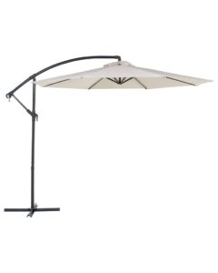 Parasol ogrodowy na wysięgniku 300 cm RAVENNA Jasnobeżowy