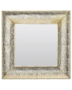 Lustro ścienne PLERIN 60 cm 60 cm Metal Złoty