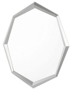 Lustro ścienne OENO 66 cm 91 cm Srebrny