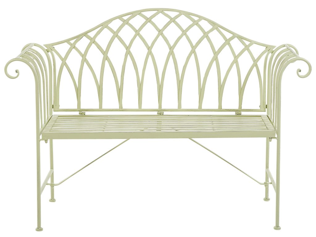 Ławka ogrodowa MILAZZO 130 cm Metal Jasnozielony
