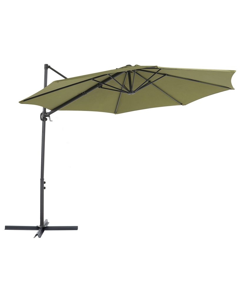 Parasol ogrodowy na wysięgniku 295 cm SAVONA II Oliwkowy