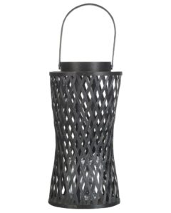 Lampion MACTAN 38 cm Bambus Czarny