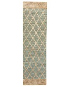 Dywan TELLIKAYA Zielony 80 x 300 cm Juta
