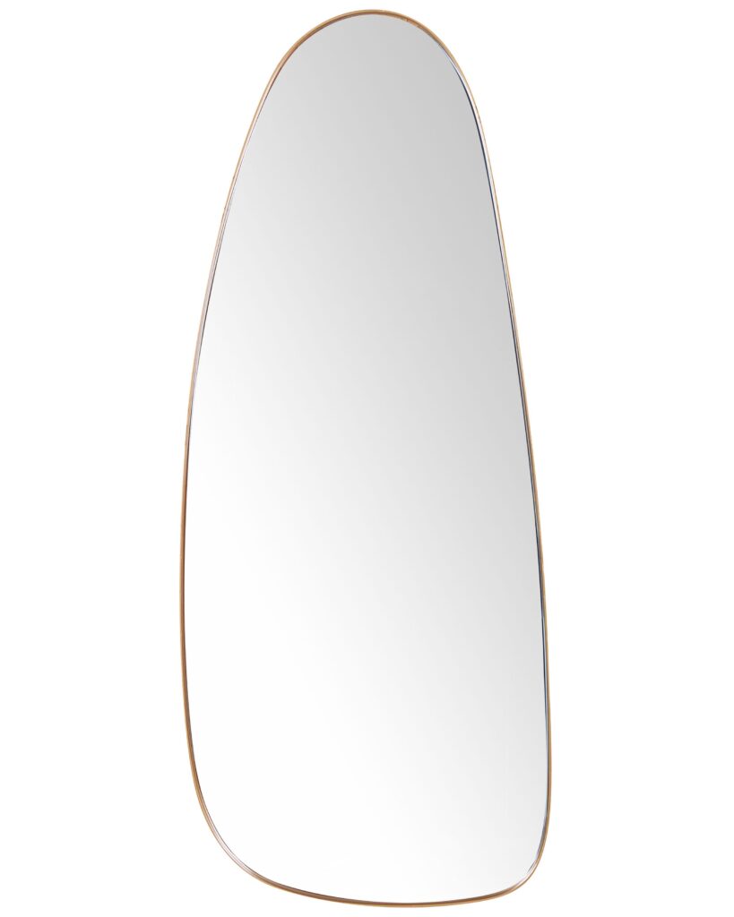 Lustro ścienne CERGY 39 cm 95 cm Metal Złoty