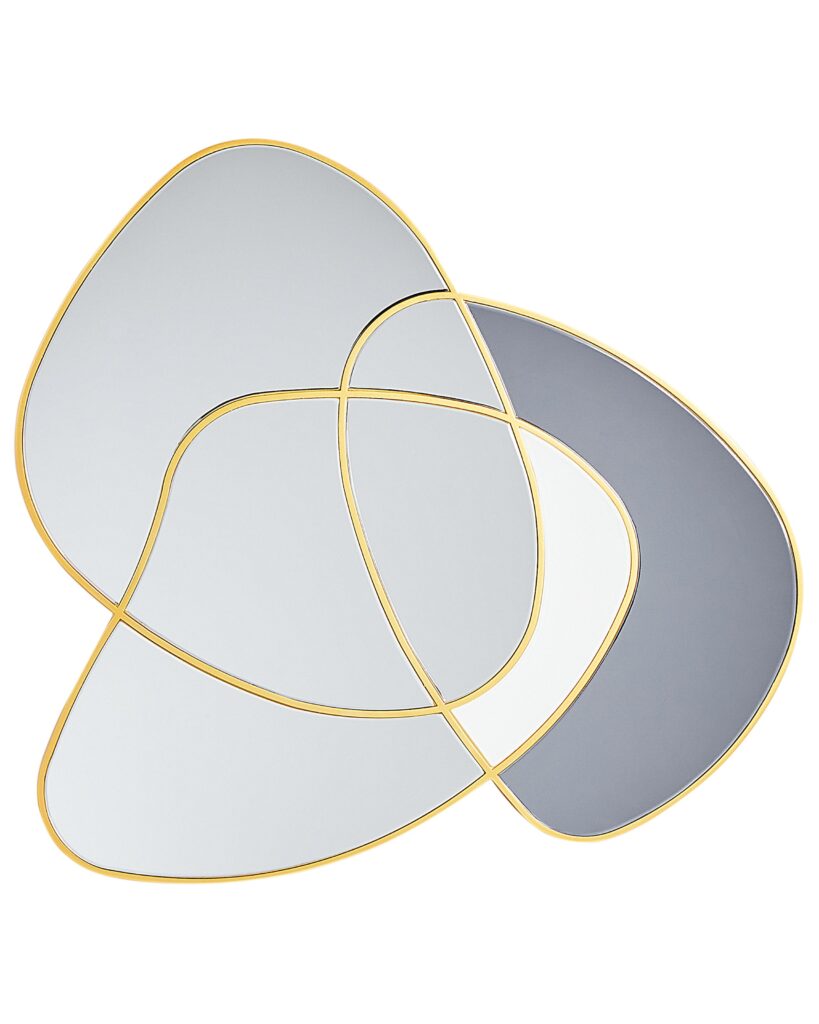 Lustro ścienne TAILLY 99 cm 89 cm Złoty