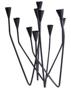 Świecznik MATOSINHOS 54 cm Metal Czarny