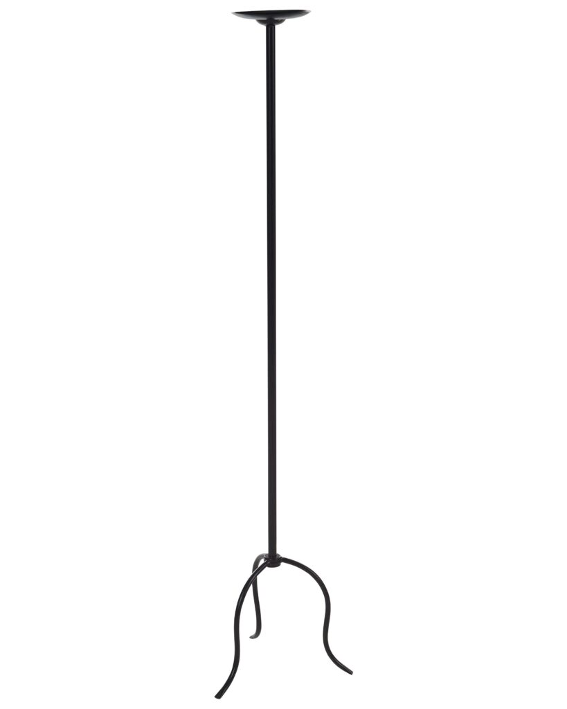 Świecznik ALMADA 118 cm Metal Czarny