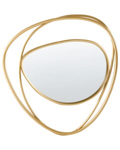 Lustro ścienne COURCY 50 cm 54 cm Metal Złoty
