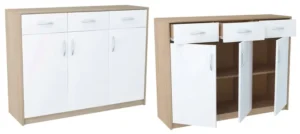 KOMODA z szufladami K023 SONOMA-BIAŁY szafka 110cm