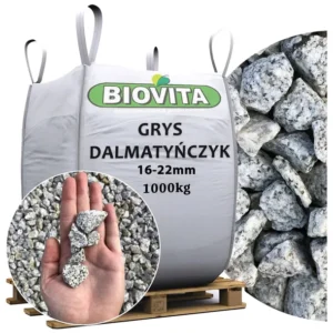 Grys granitowy DALMATYŃCZYK BIOVITA 16-22 mm 1 TONA BIG-BAG
