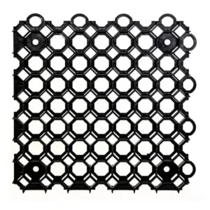 Kratka trawnikowa i parkingowa Ecogrid czarna 50x50x4 cm.