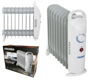 Grzejnik Olejowy Mesko MS 7805 – 9 Żeberek, 1000W, Regulacja Temperatury
