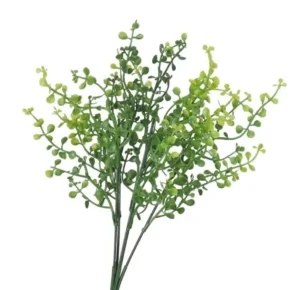 SZTUCZNE KWIATY ROŚLINY BUKIET GĘSTY GAŁĄZKI LIŚCIE 32CM