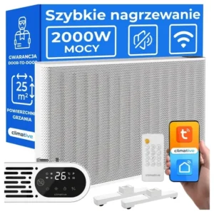 Grzejnik na podczerwień konwektorowy 2w1 Climative MICA 2000 W WIFI