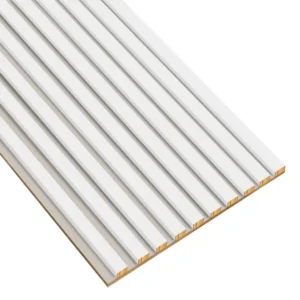 LAMELE NA PŁYCIE KASZMIR 51,5×275 ŚCIENNE PANEL AKUSTYCZNE BIAŁE BIEL CAPRI