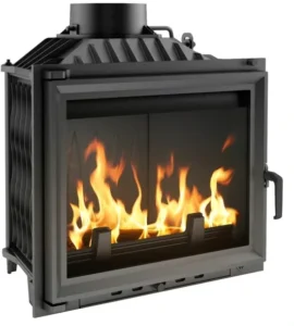 Wkład kominkowy KRATKI kominek żeliwny prosty ANTEK 10 kW fi 150