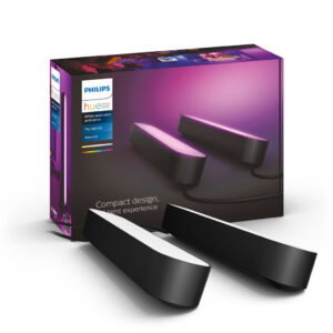 Zestaw podłużnych lamp Philips Hue Play W&C 2 szt. Czarne 915005733901